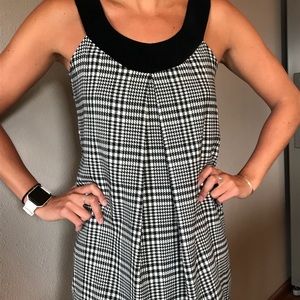 MUST GO! Black & White checkered dress